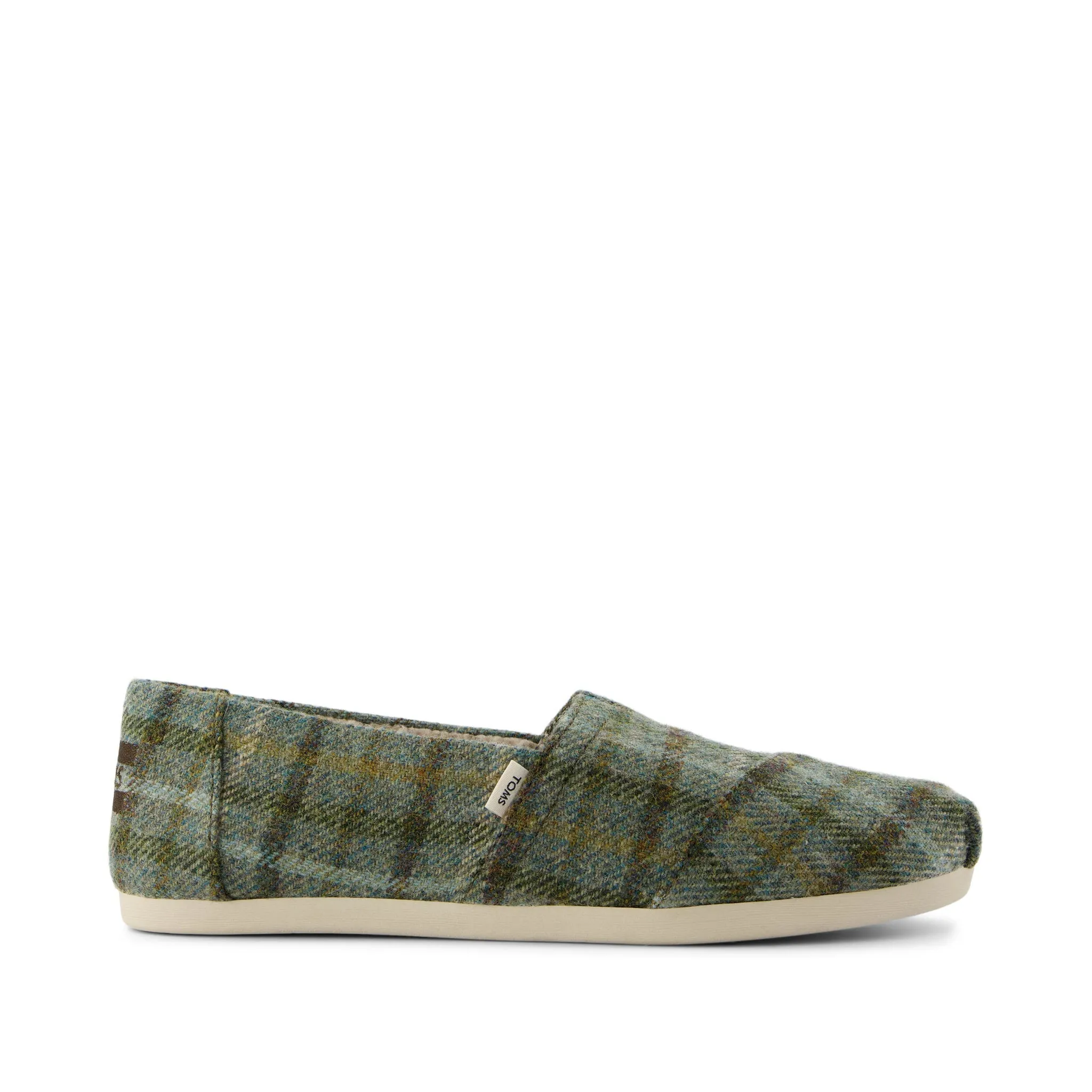 Classic Alpargata Olive Cozy Plaid
