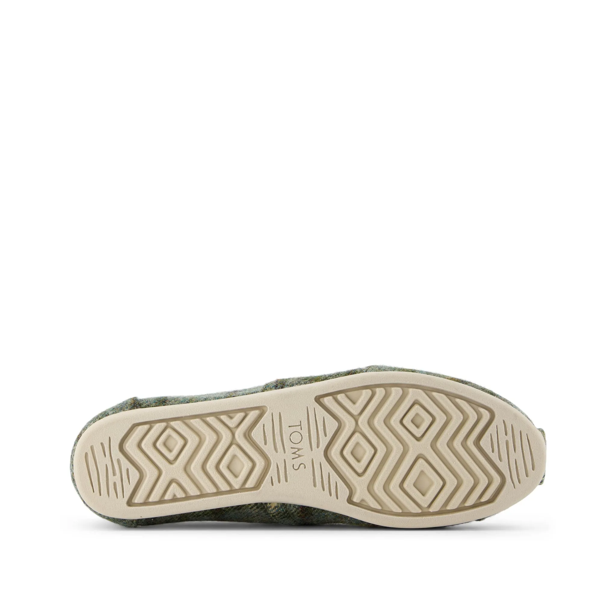 Classic Alpargata Olive Cozy Plaid