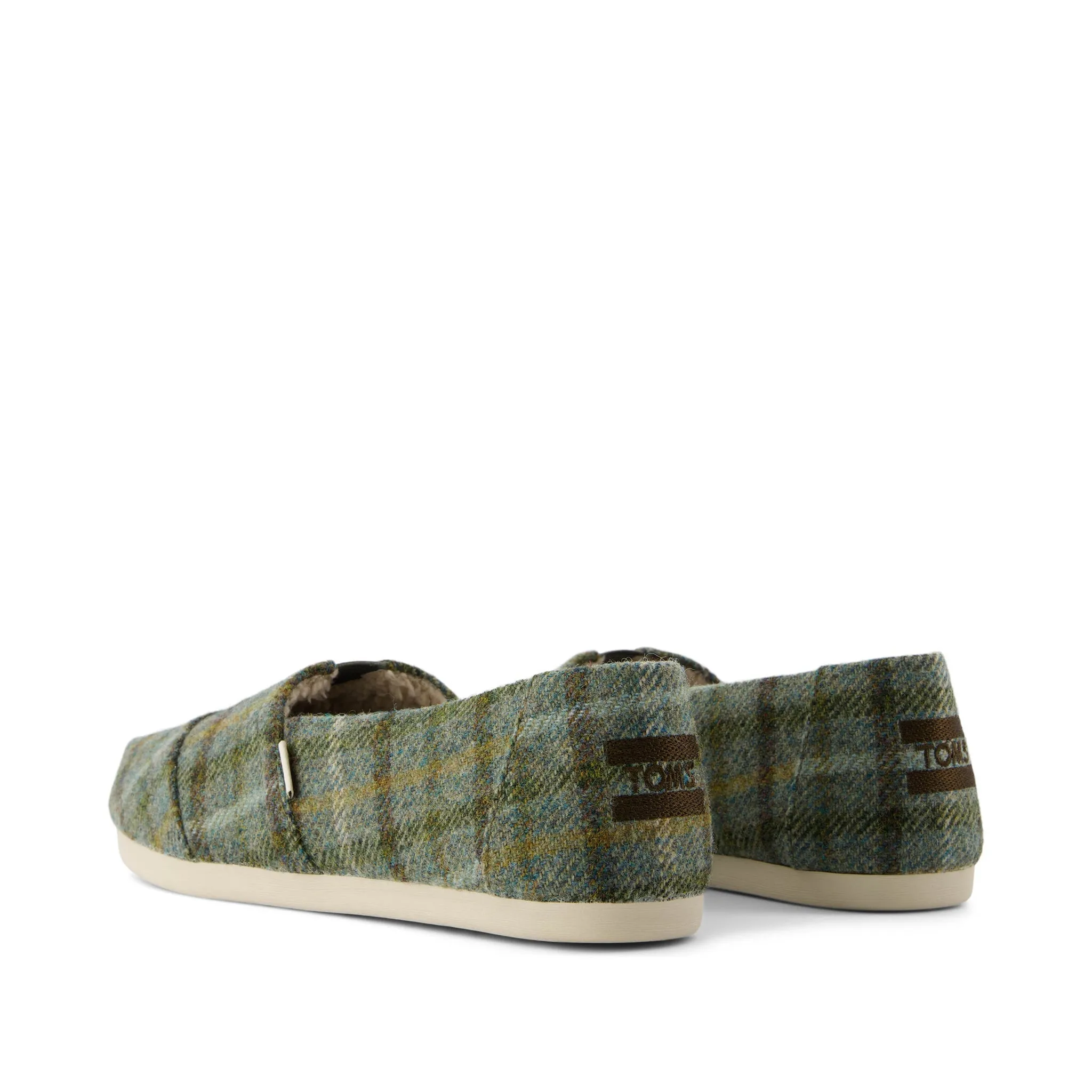 Classic Alpargata Olive Cozy Plaid