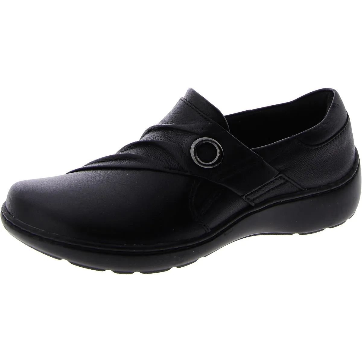 Cora Aubre Womens Faux Leather Plain Loafers