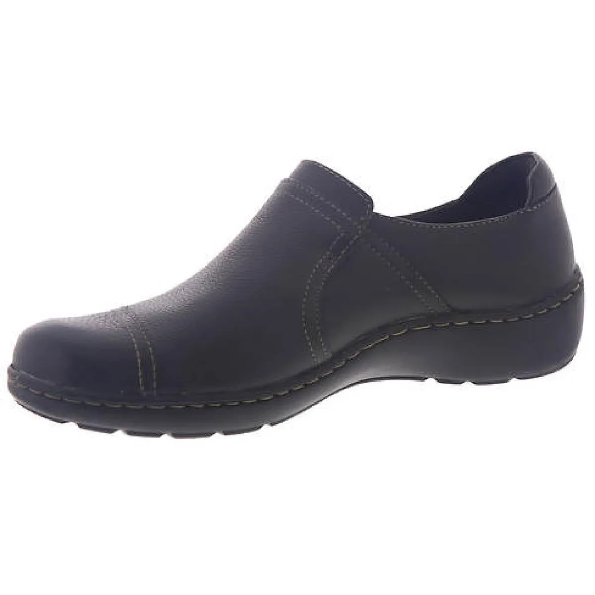 Cora Poppy Womens Leather Slip-On Loafers