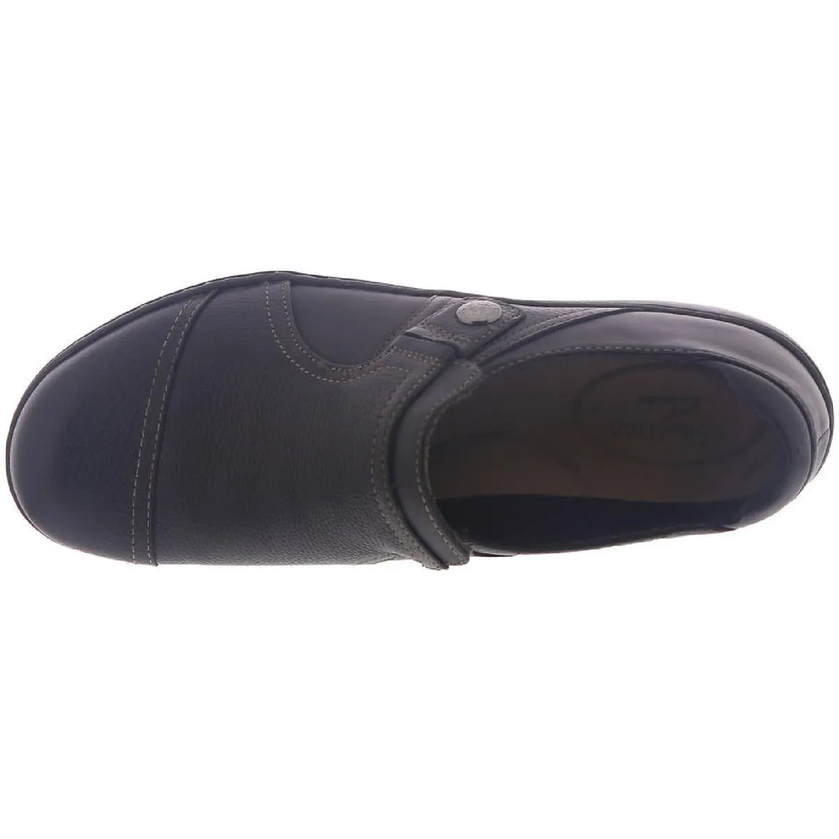 Cora Poppy Womens Leather Slip-On Loafers