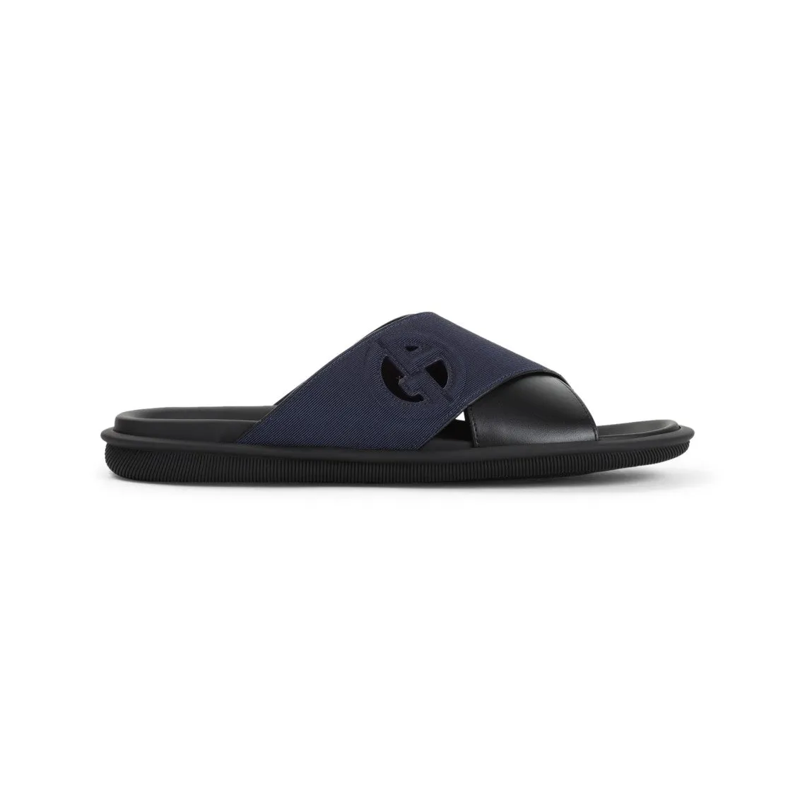 Cross Black Bovine Leather Sandals