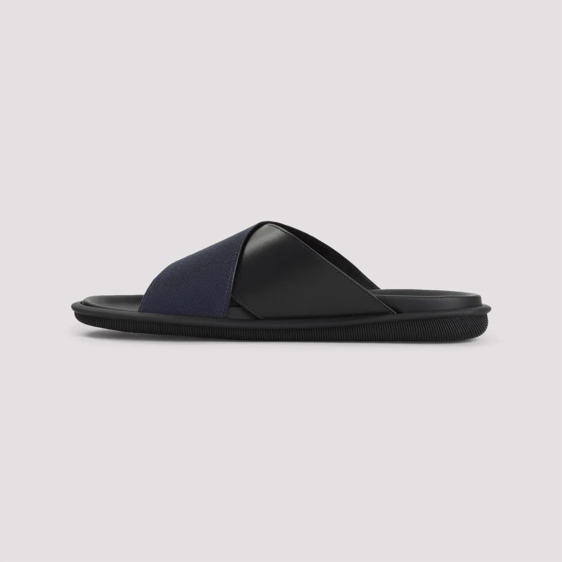 Cross Black Bovine Leather Sandals