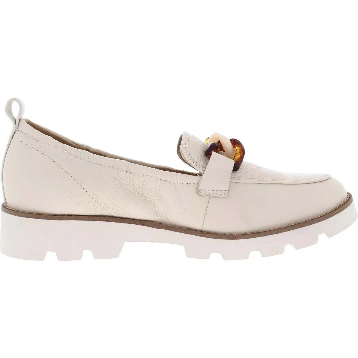 Cynthia Womens Leather Slip On Loafers