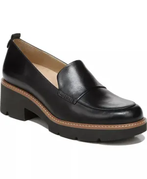 Darry Lug Sole Loafer In Black Leather
