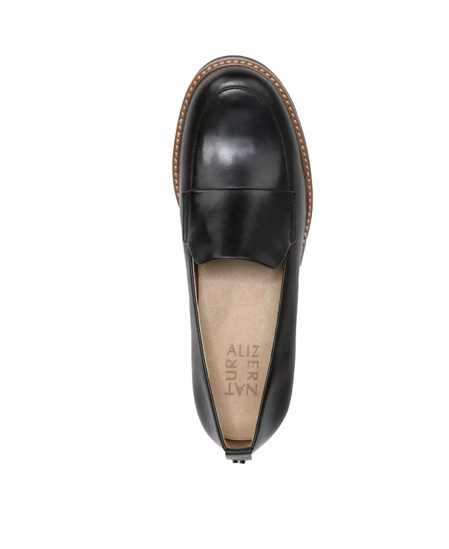 Darry Lug Sole Loafer In Black Leather