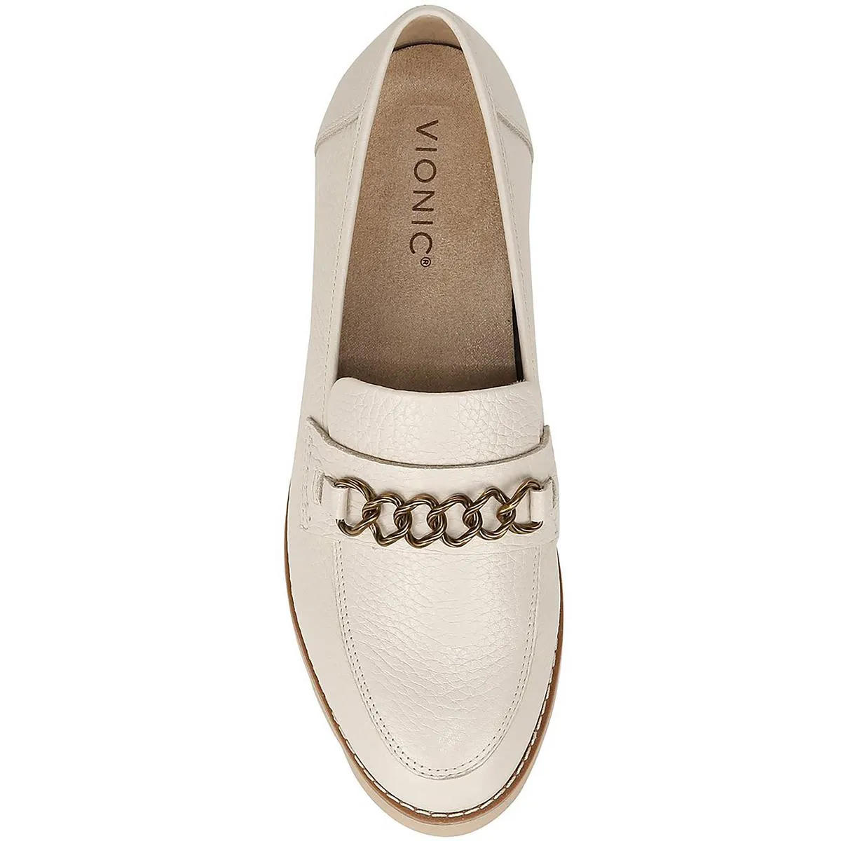Emalyn Womens Leather Slip On Loafers
