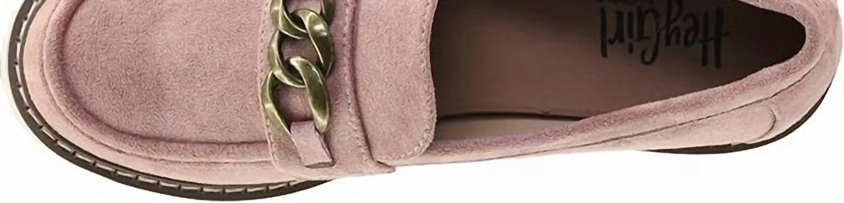 Faux Suede Loafers In Blush