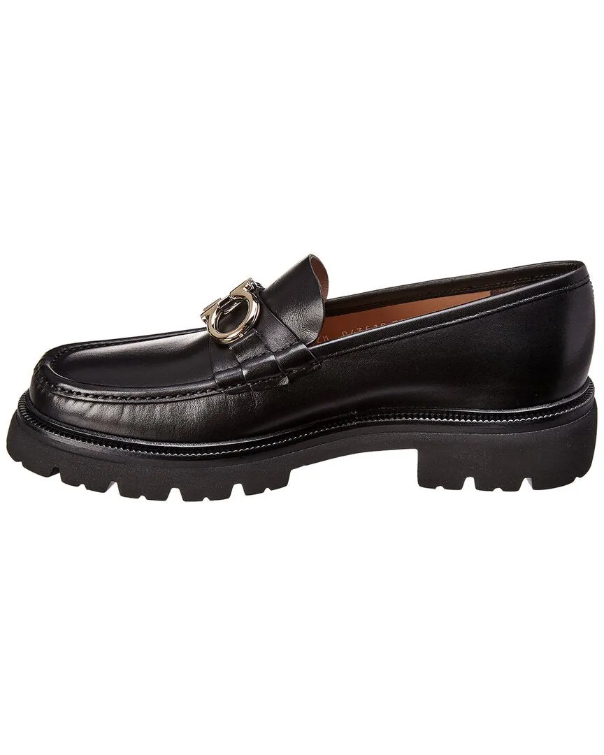 Ferragamo Gancini Leather Loafer