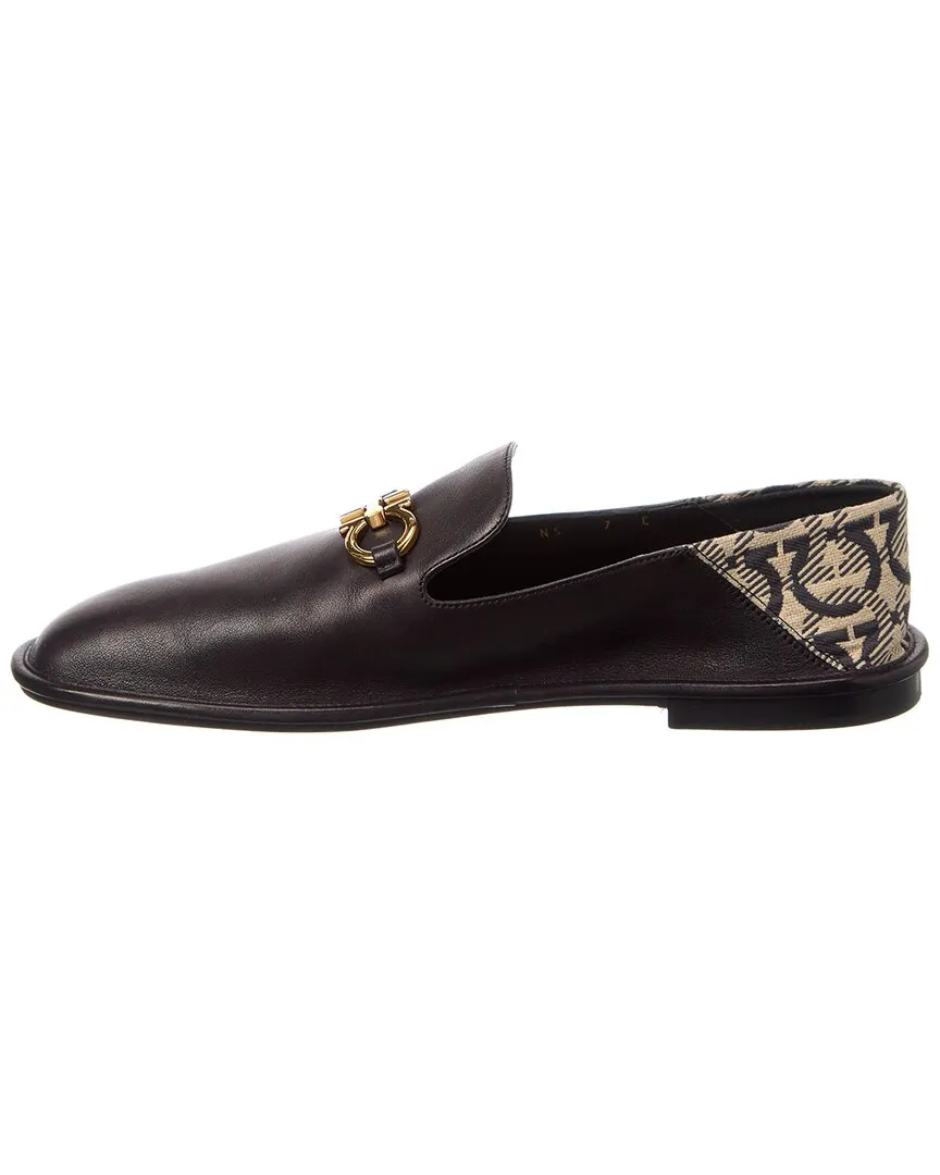 Ferragamo Logo Leather Loafer