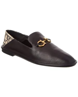 Ferragamo Logo Leather Loafer
