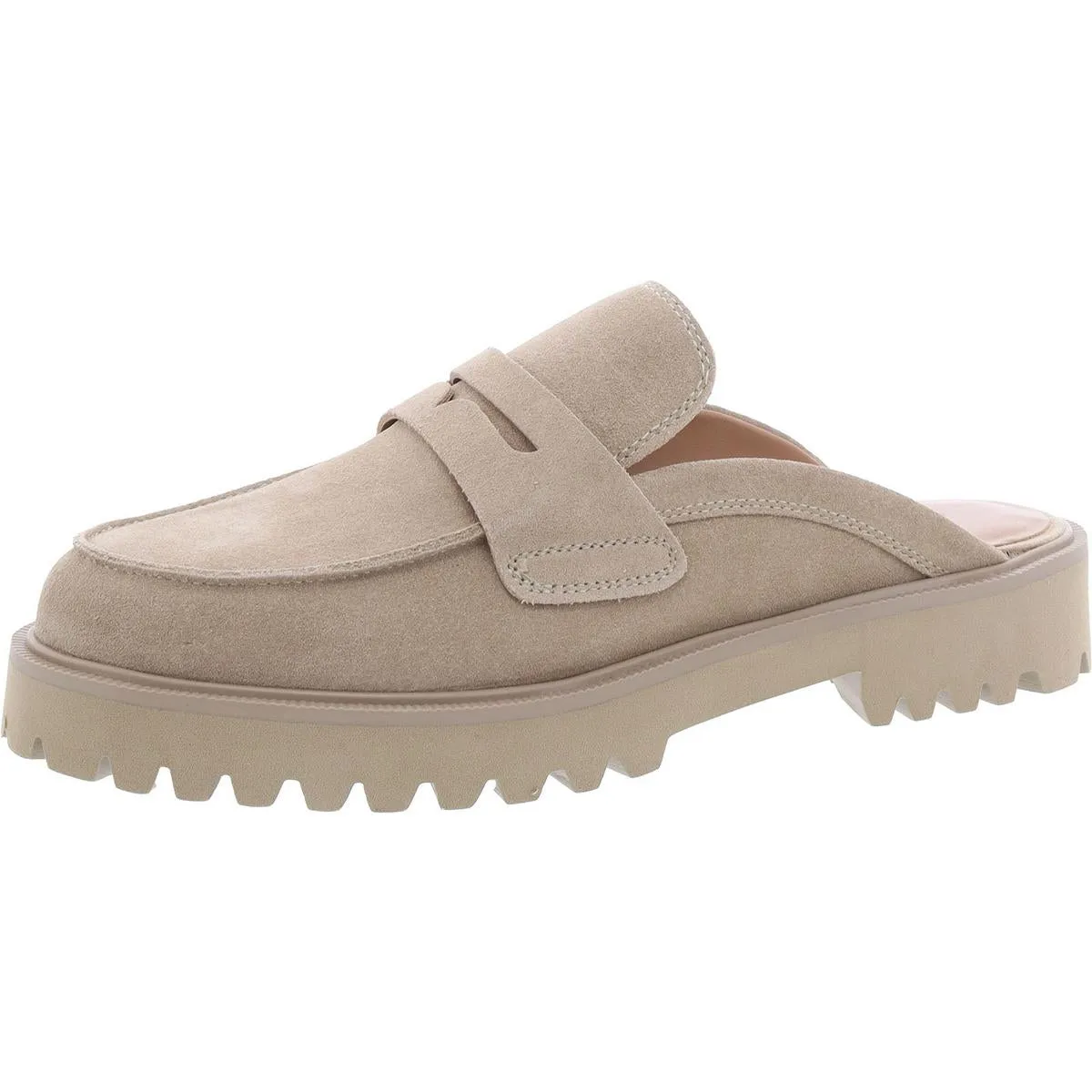 Fever Womens Comfort Insole Leather Loafers