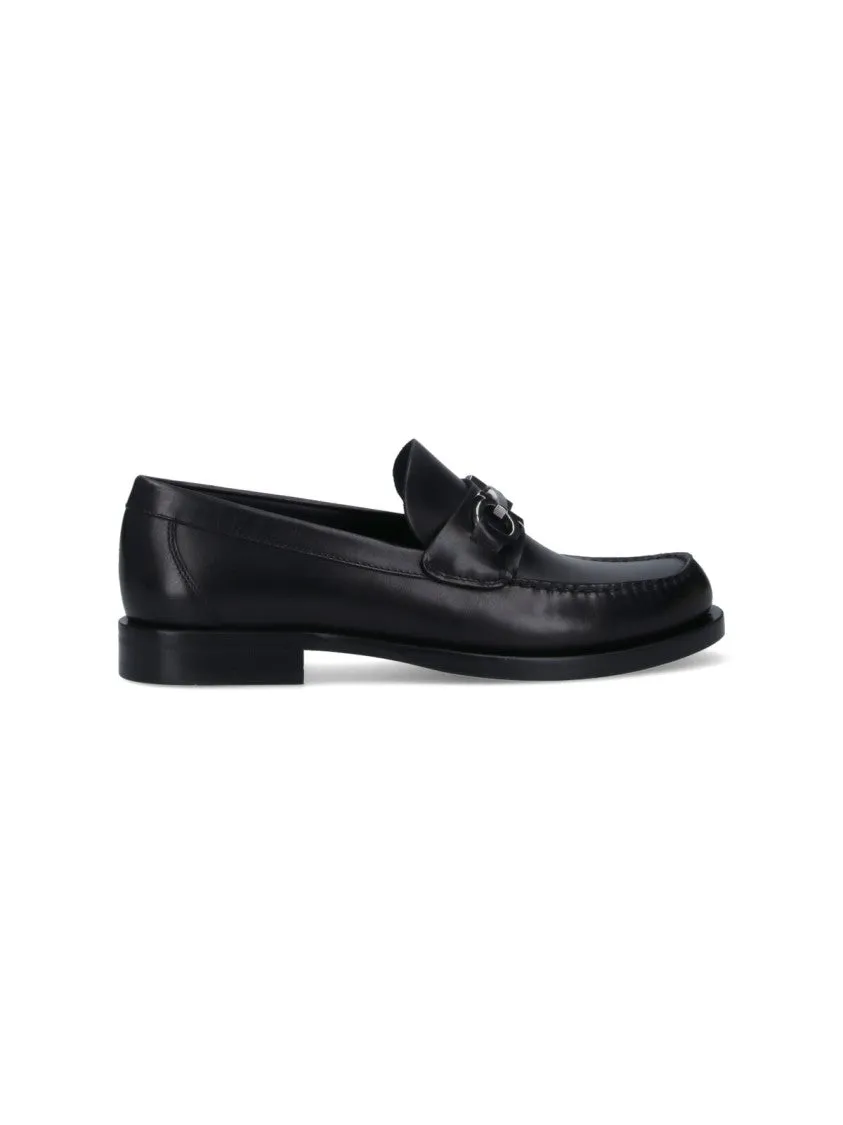 Gancini" Loafers  Black