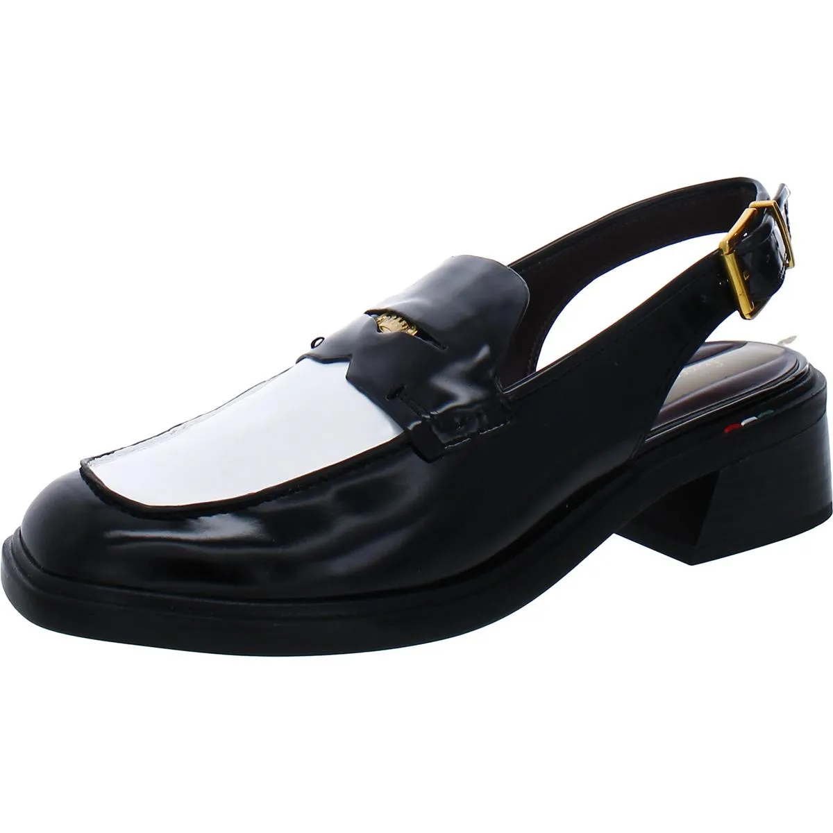Giada Womens Block Heel Slingback Loafers