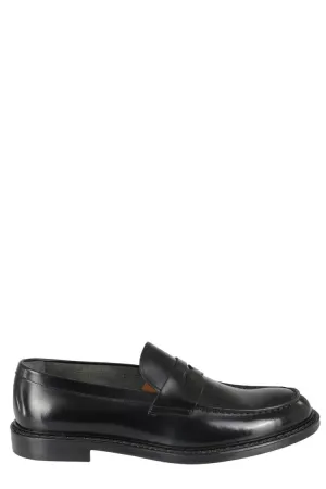 Glossy Leather Penny Loafers