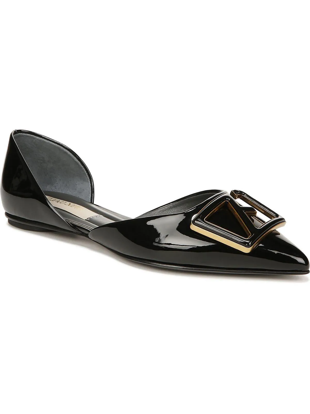 Hadley Womens Patent Slip On D'Orsay