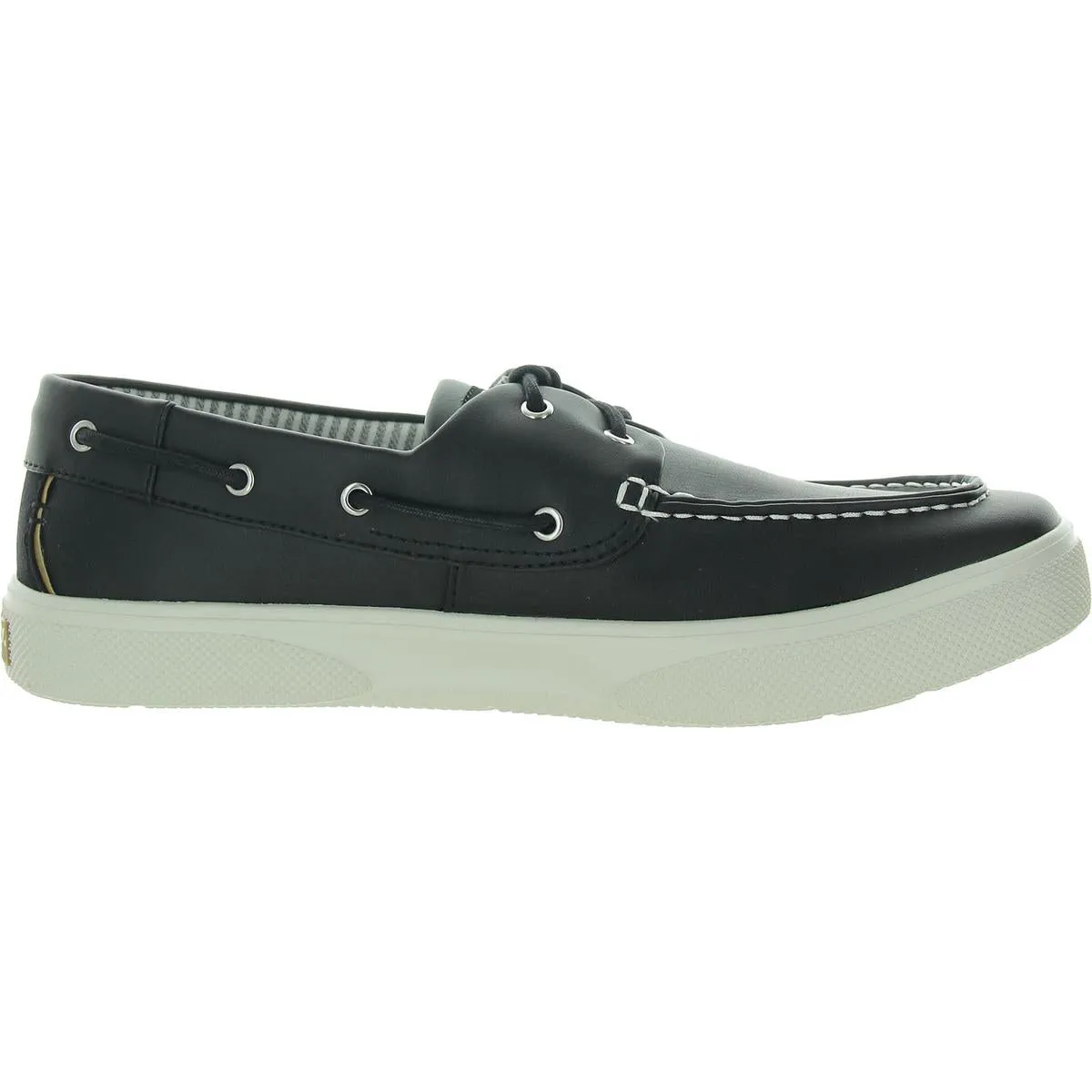 Halyard 2-Eye Mens Lace-Up Faux Leather Boat Shoes