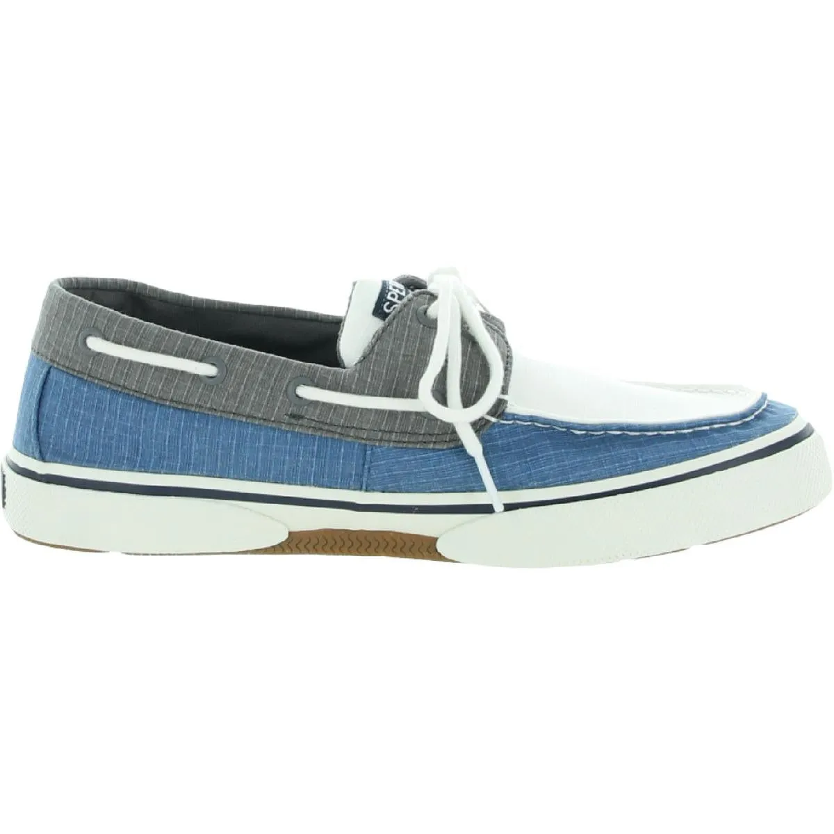 Halyard Mens Colorblock Canvas Boat Shoes