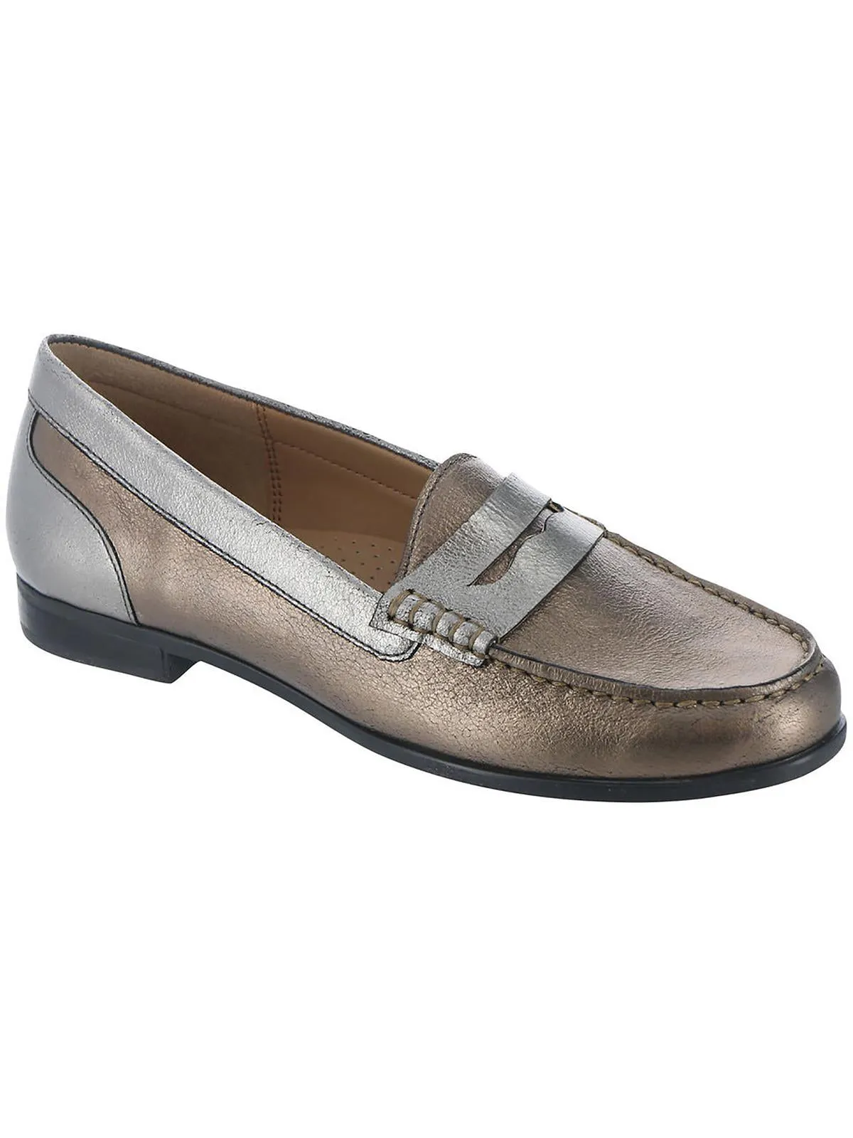 Harper Womens Solid Moc Toe Loafers