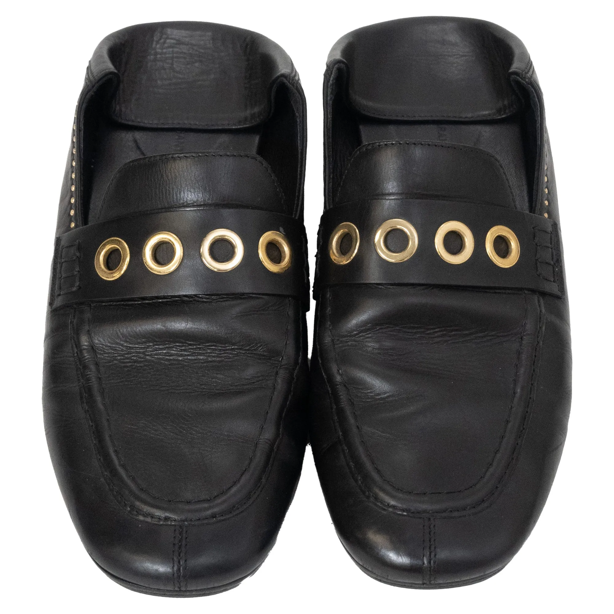 Isabel Marant Fosten Convertible Loafers in Black Leather