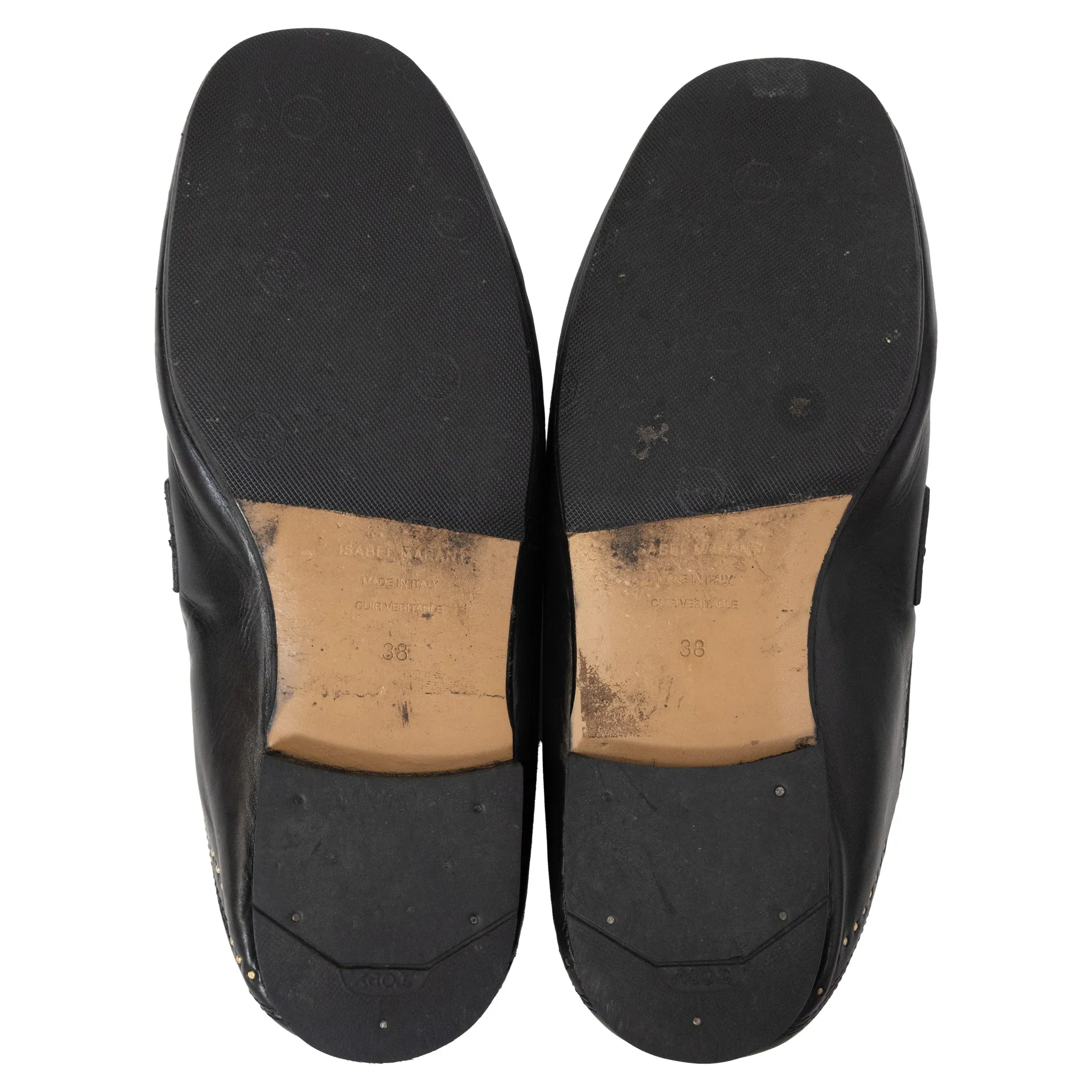 Isabel Marant Fosten Convertible Loafers in Black Leather