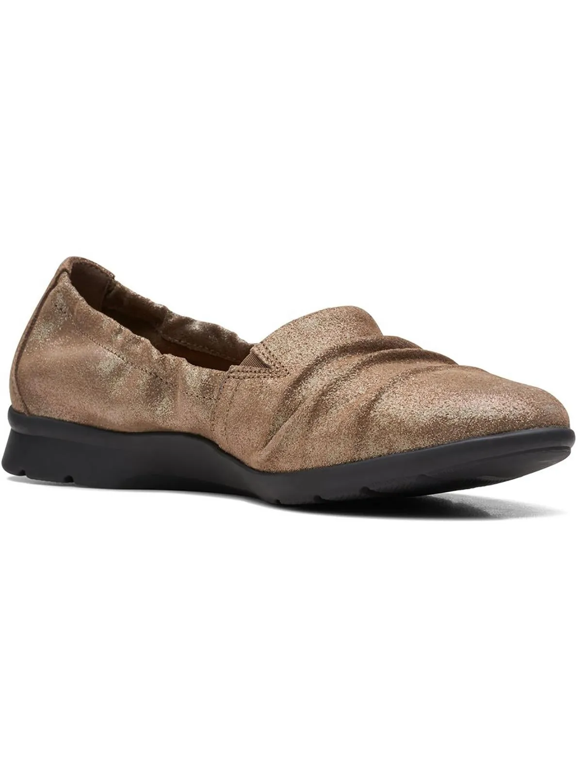 Jenette Ruby Womens Leather Slip On Loafers