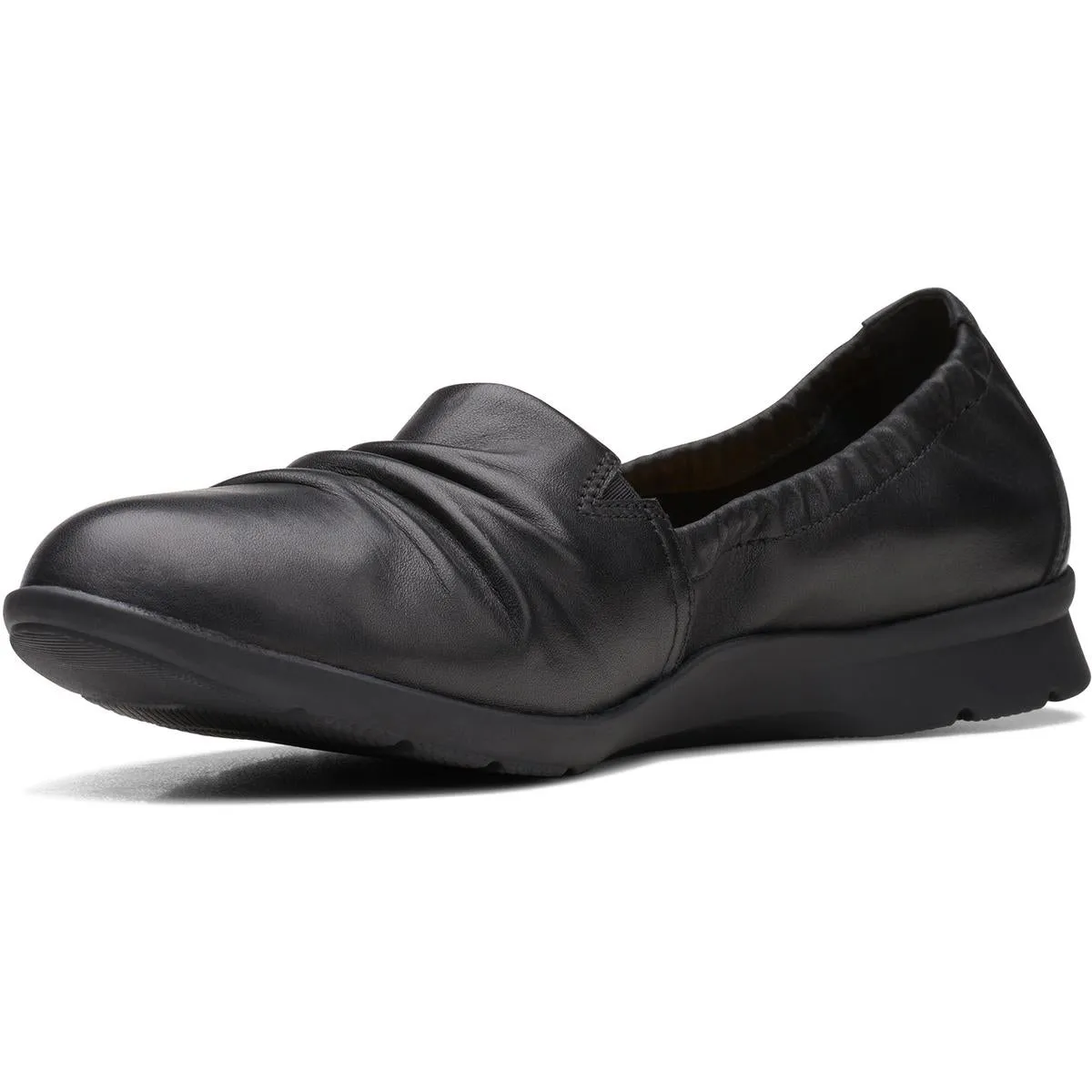 Jenette Ruby Womens Leather Slip On Loafers