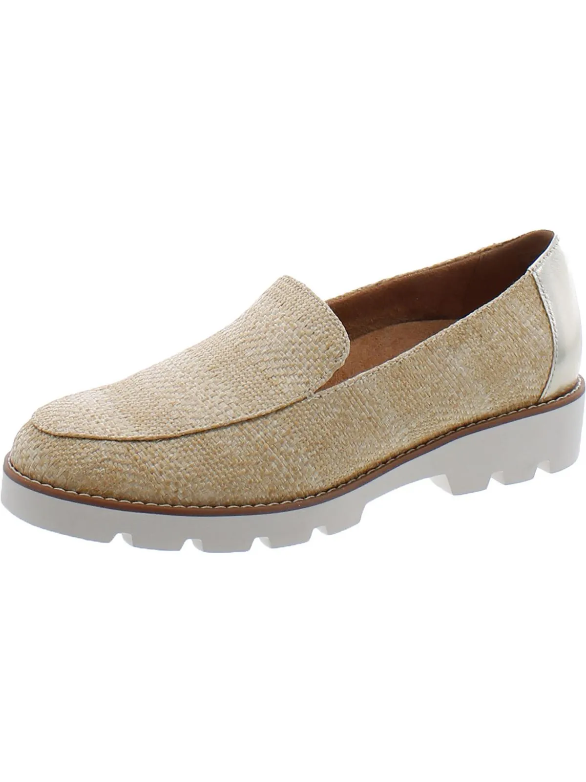 Kensley Womens Patent Leather Slip On Loafers