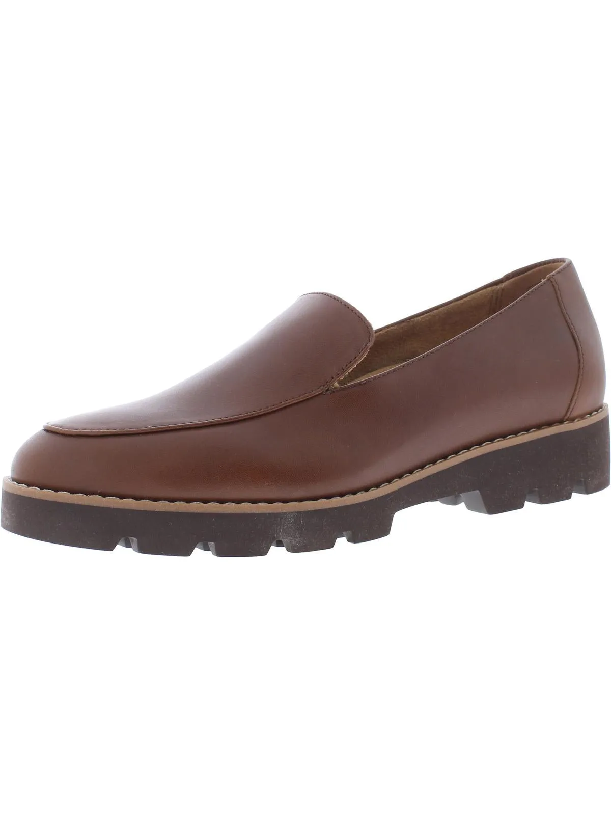 Kensley Womens Patent Leather Slip On Loafers