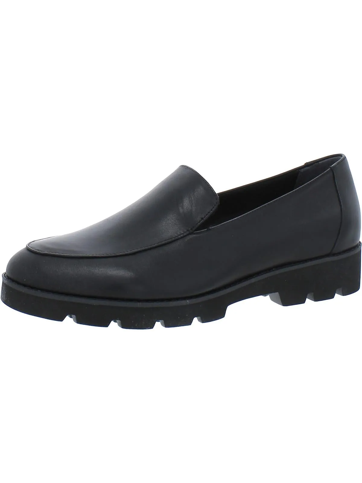 Kensley Womens Patent Leather Slip On Loafers