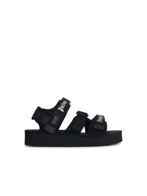Kisee' Black Synthetic Fibre Sandals