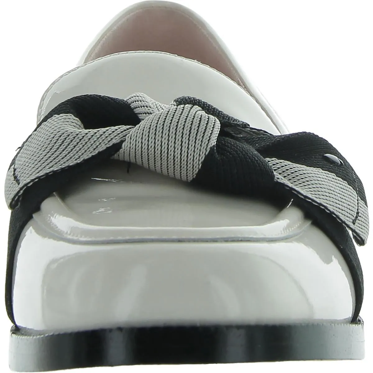 LEANDRA  Womens Block Heel Leather Loafers