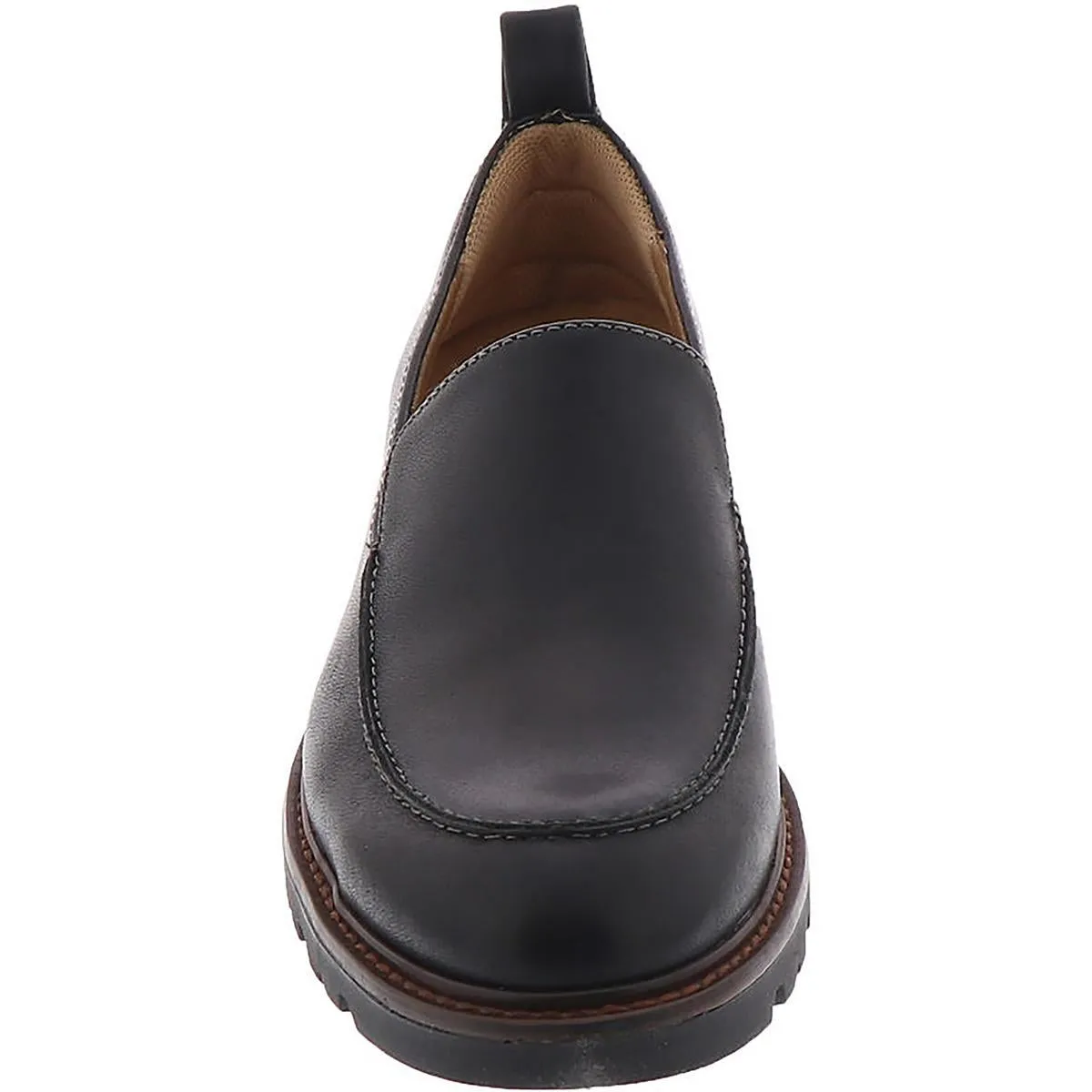 Lindee Womens Leather Slip On Loafers
