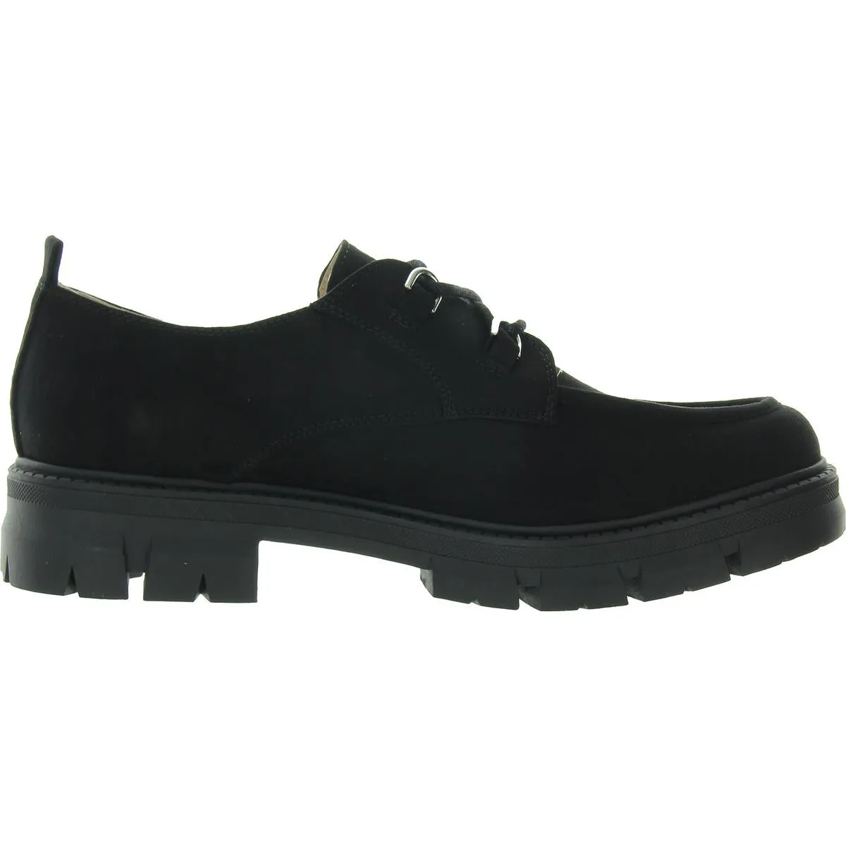Linnaa Womens Lace-Up Faux Leather Loafers