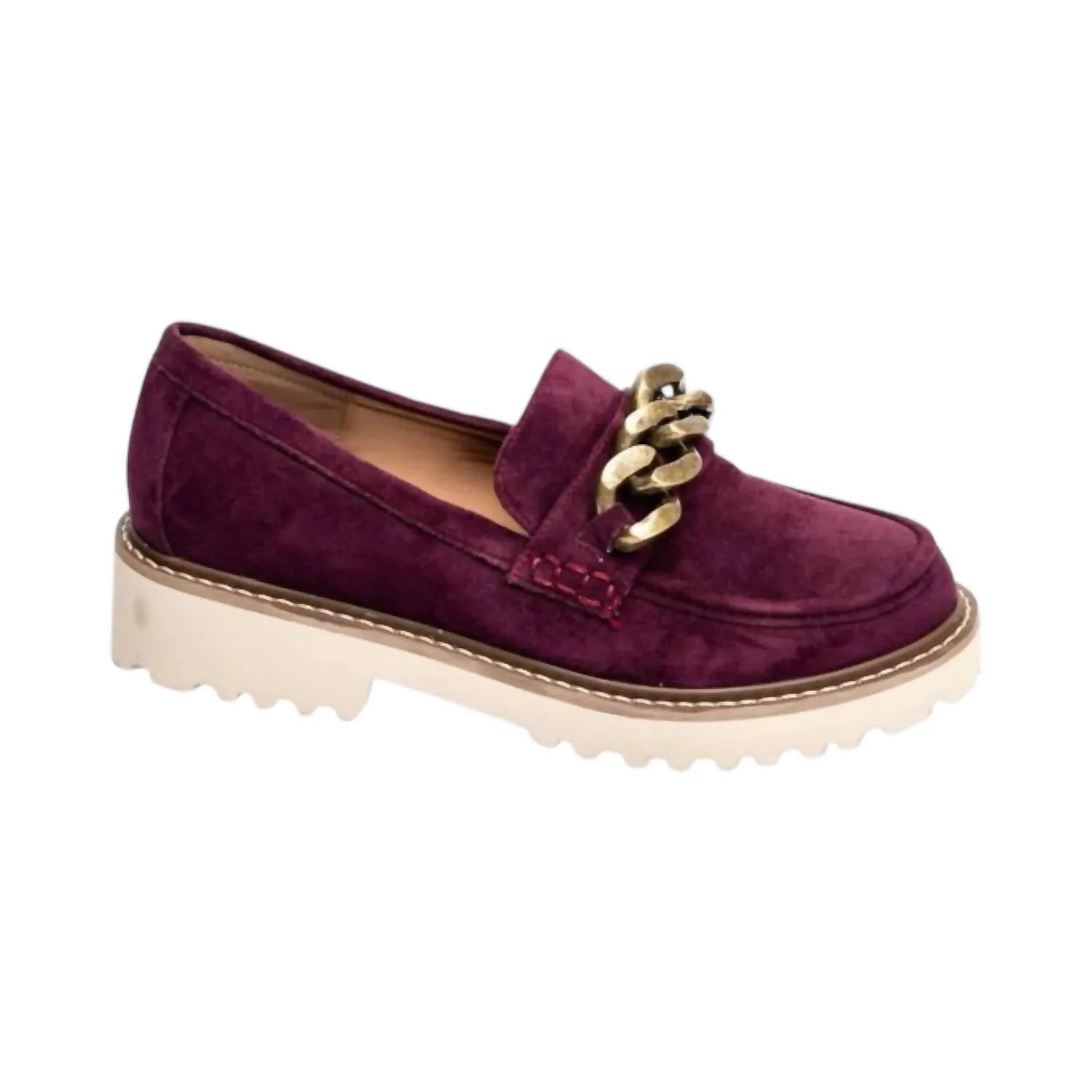 Literally Suede Loafer In Wine