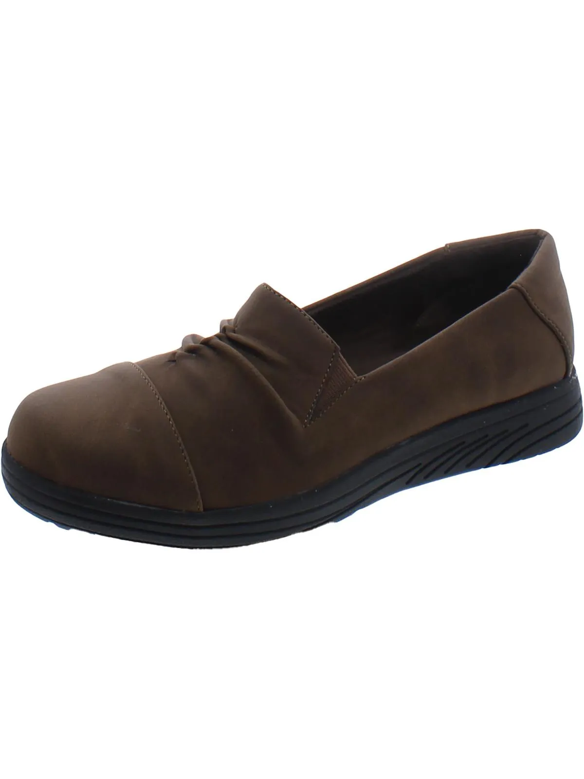 Locke Womens Faux Leather Lifestyle Loafers