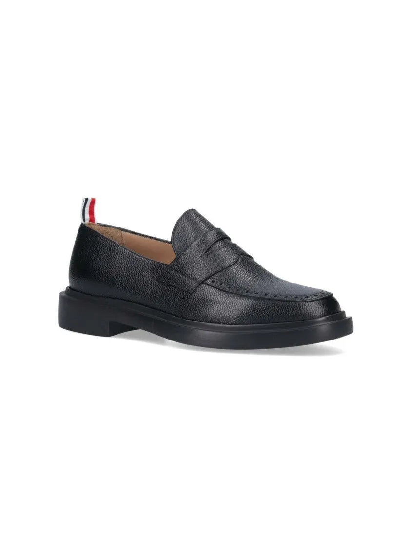 Logo" Moccasins  Black