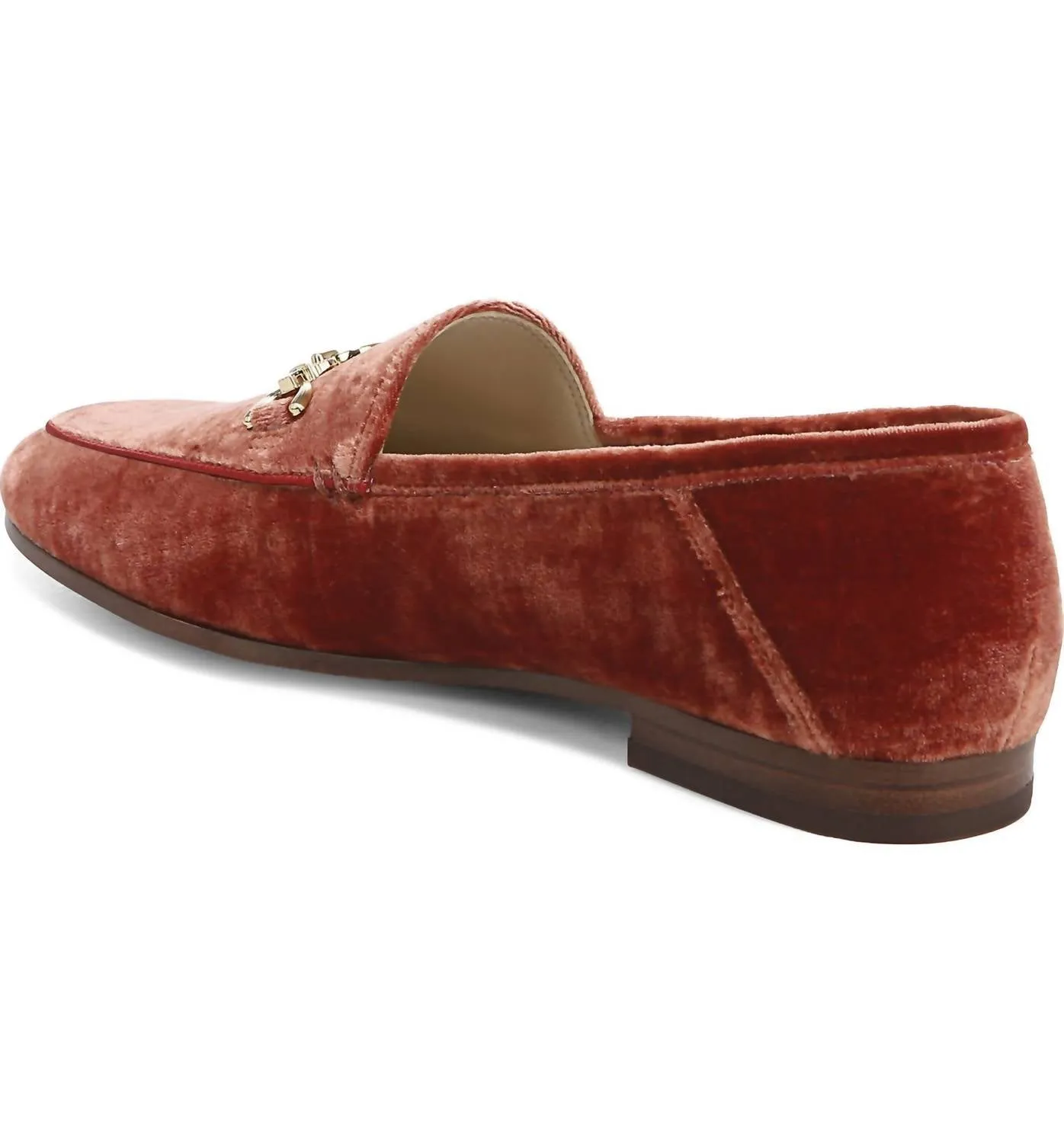 Loraine Prima Bit Loafer In Canyon Orange Velvet