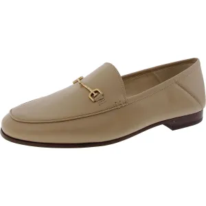 Loraine Womens Block Heel Leather Loafers