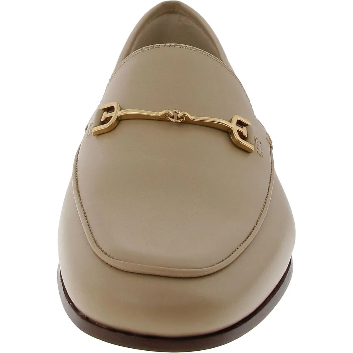 Loraine Womens Block Heel Leather Loafers