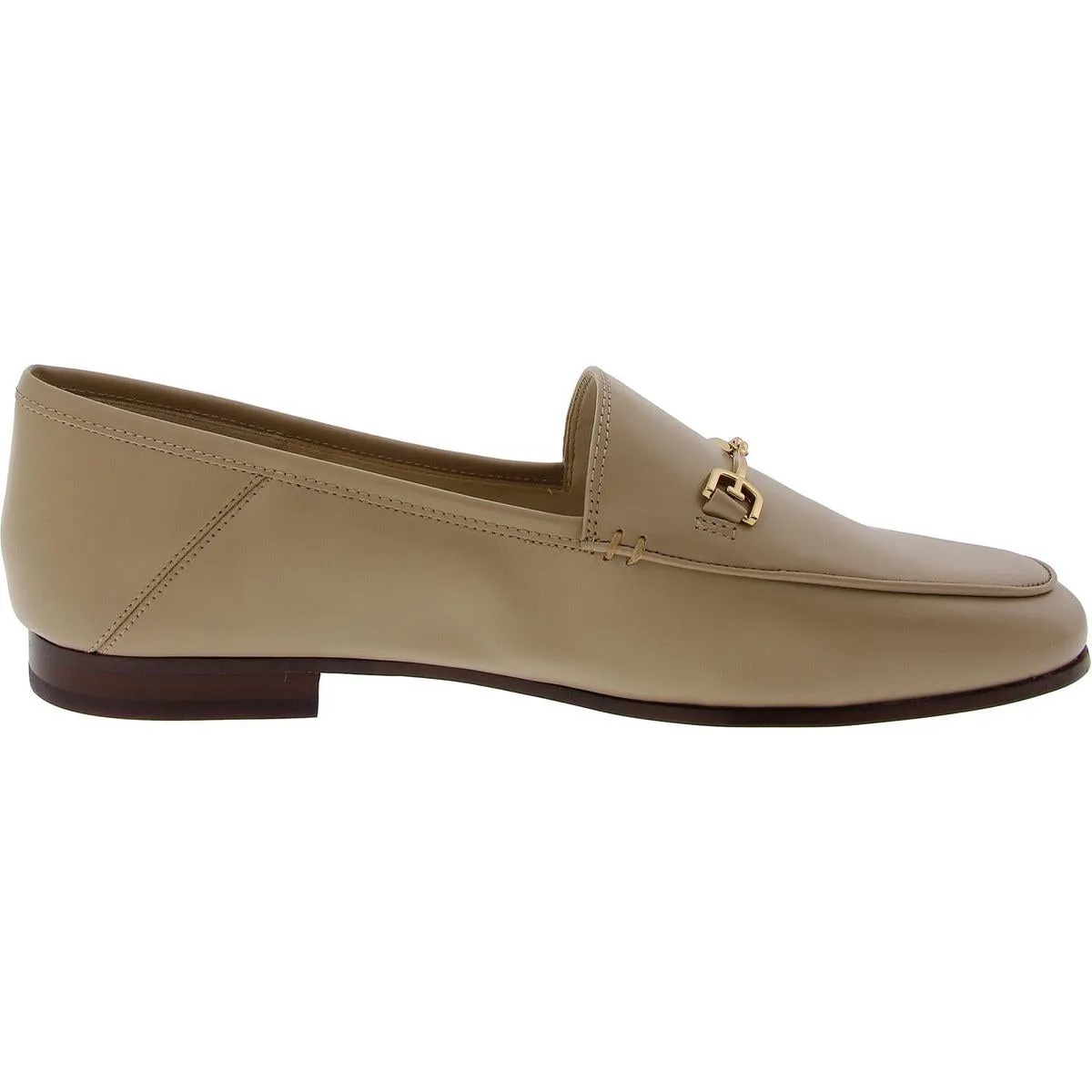 Loraine Womens Block Heel Leather Loafers