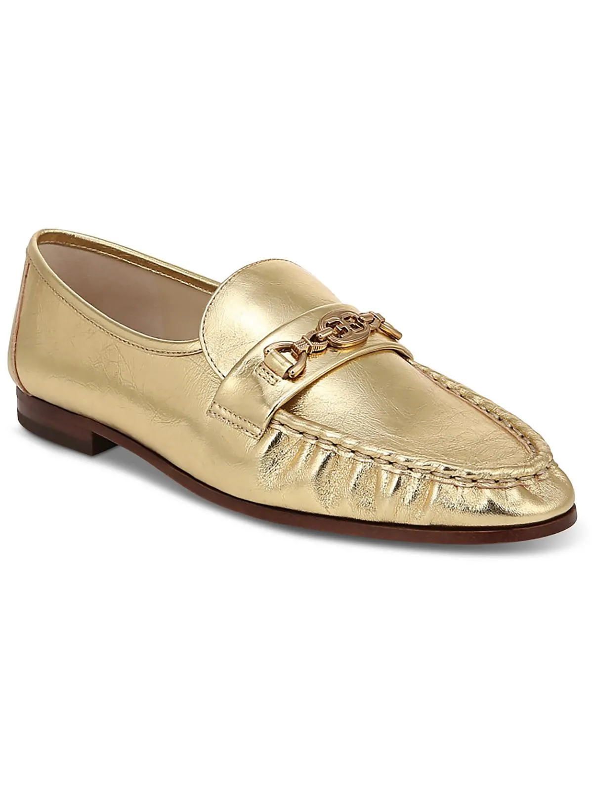 Lucca Womens Leather Slip-On Loafers