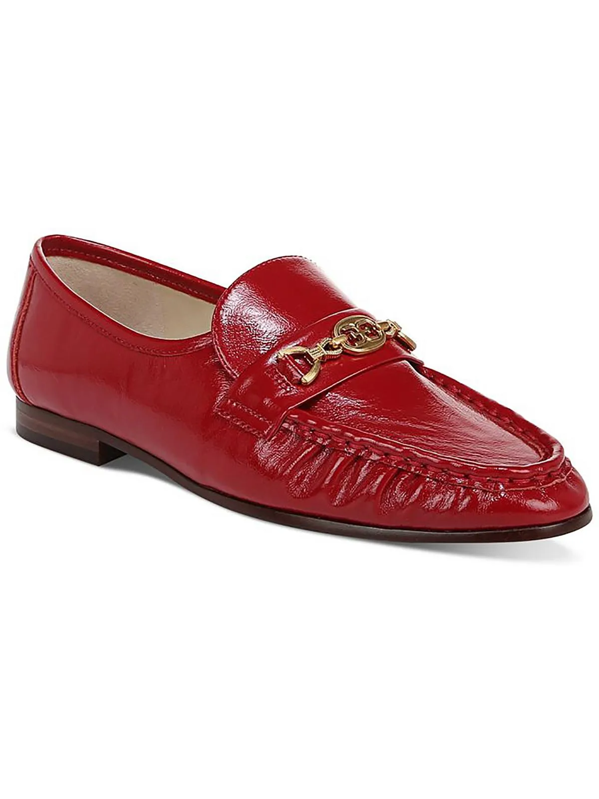 Lucca Womens Leather Slip-On Loafers