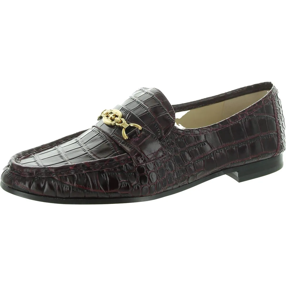 Lucca Womens Leather Slip-On Loafers