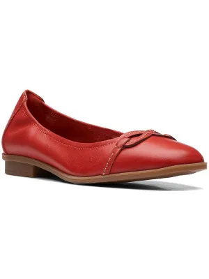 Lyrical Rhyme Womens Leather Slip-On Loafers