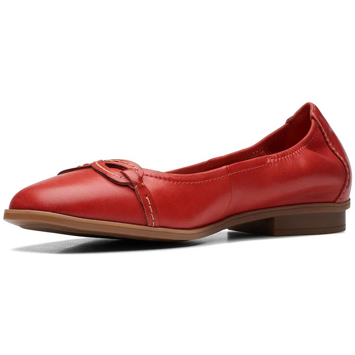 Lyrical Rhyme Womens Leather Slip-On Loafers