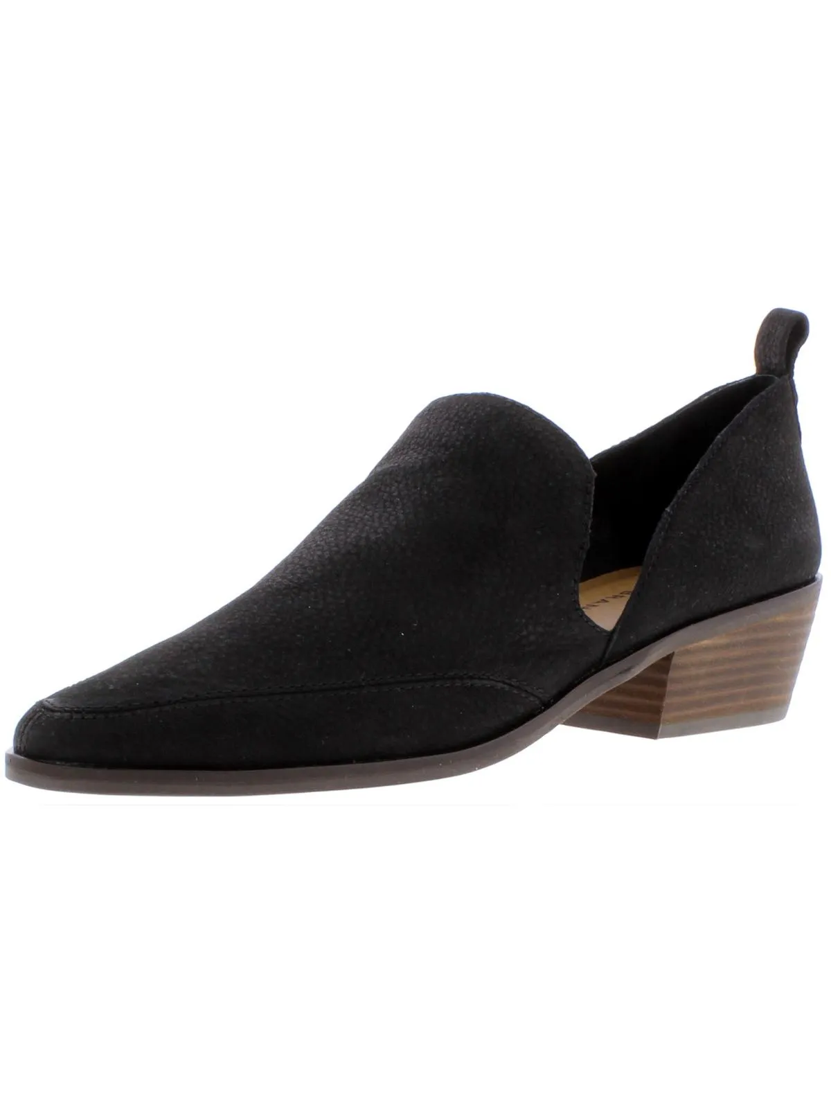 Mahzan Womens Comfort Insole Slip On Loafer Heels