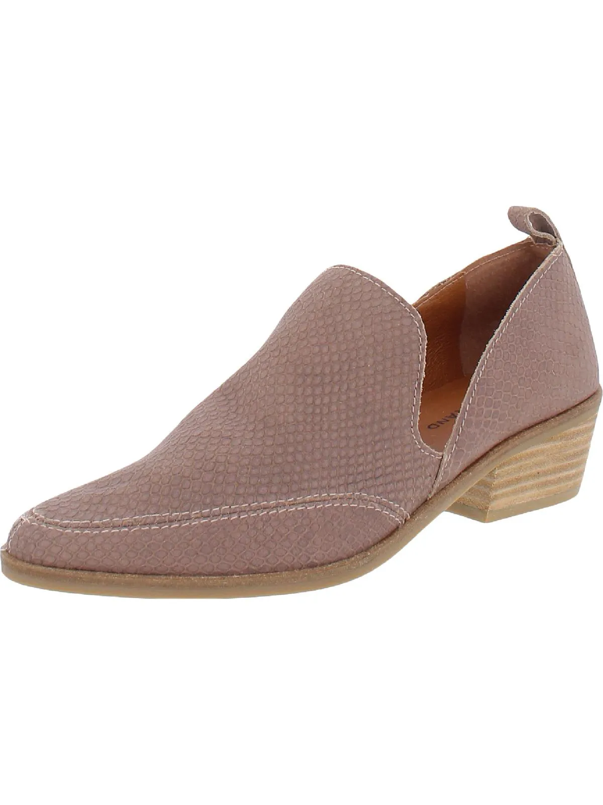 Mahzan Womens Comfort Insole Slip On Loafer Heels