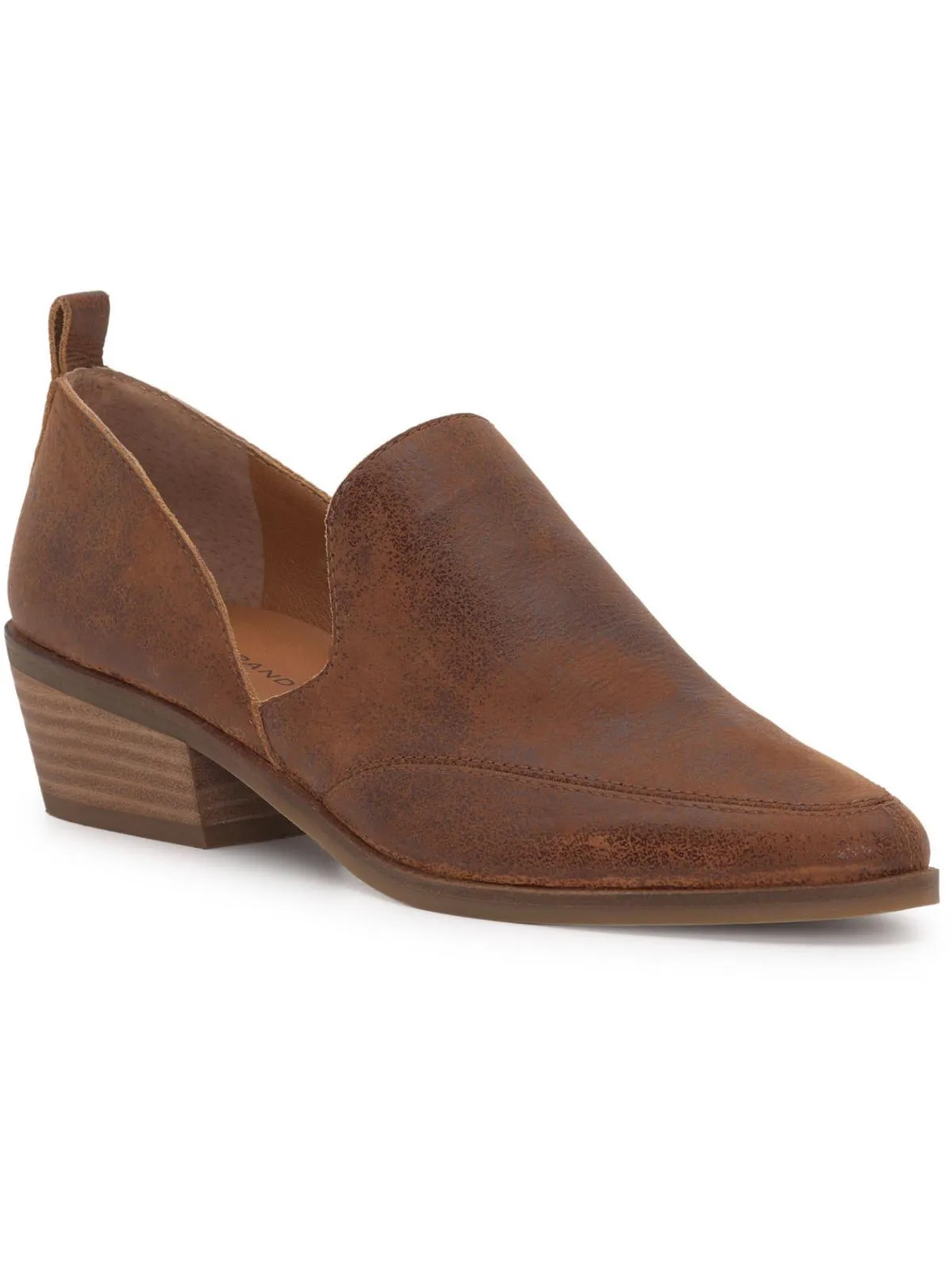 Mahzan Womens Comfort Insole Slip On Loafer Heels